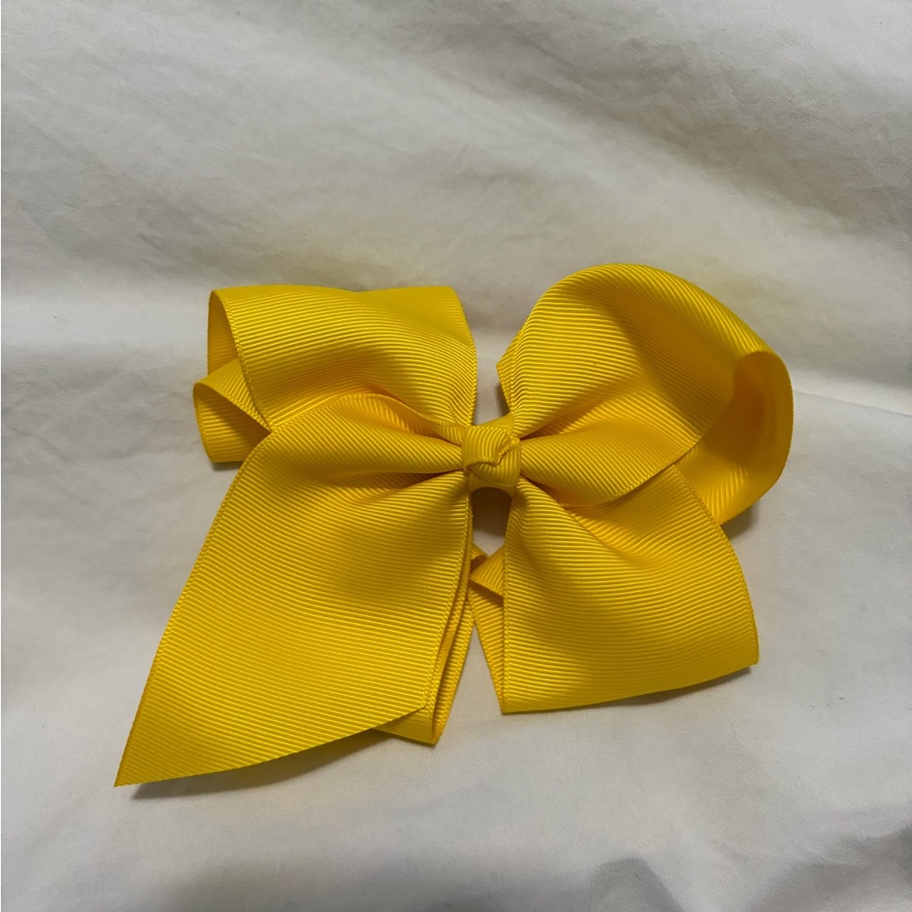 Yellow Bow Hair Accessory